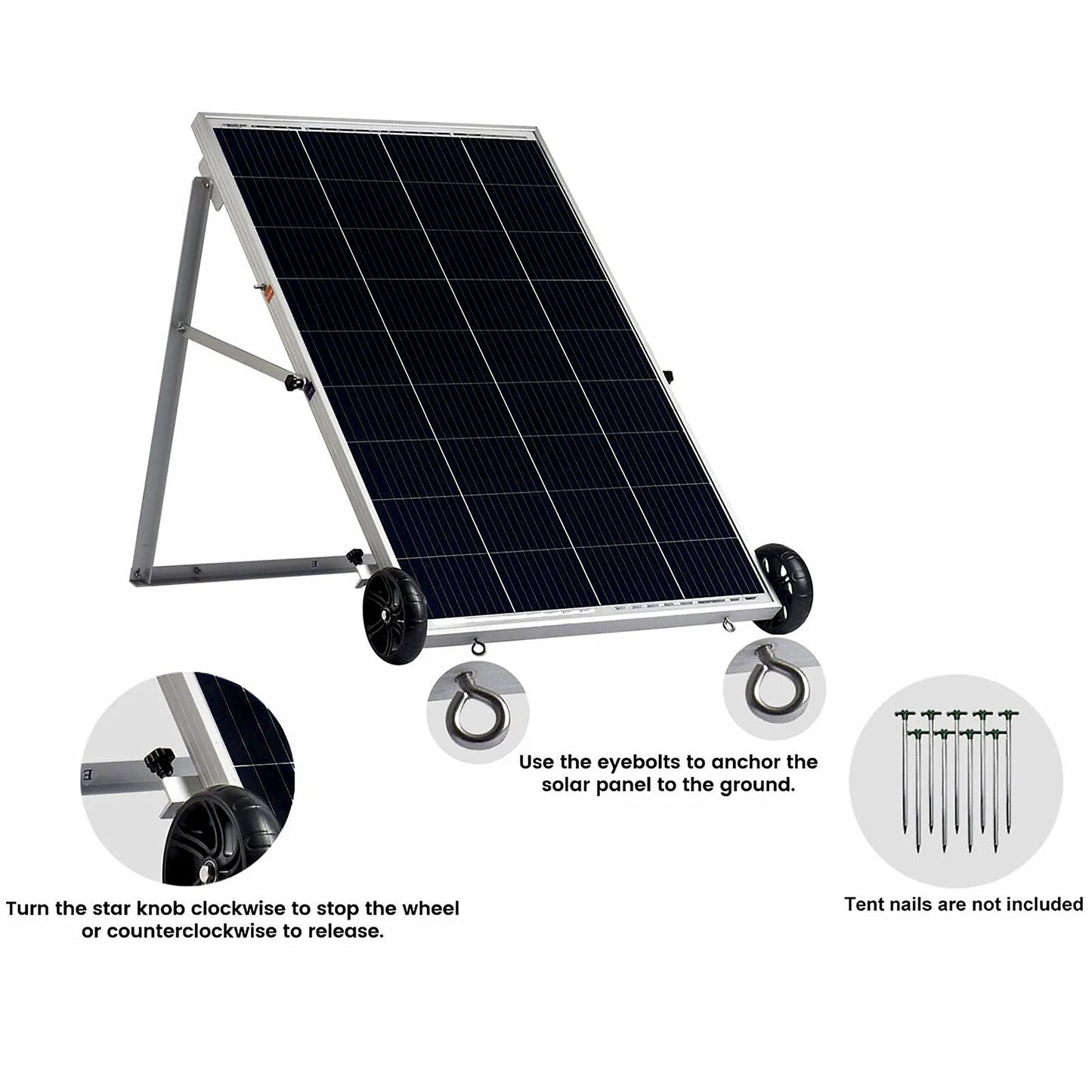 Nature'S Generator 1800 Watt Portable Inverter Generator with Solar Power Panel