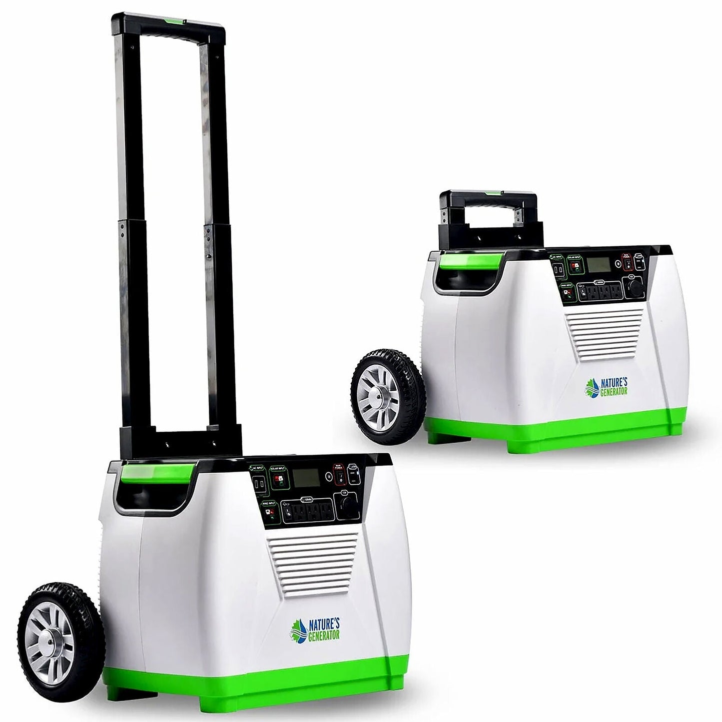 Nature'S Generator 1800 Watt Portable Inverter Generator with Solar Power Panel