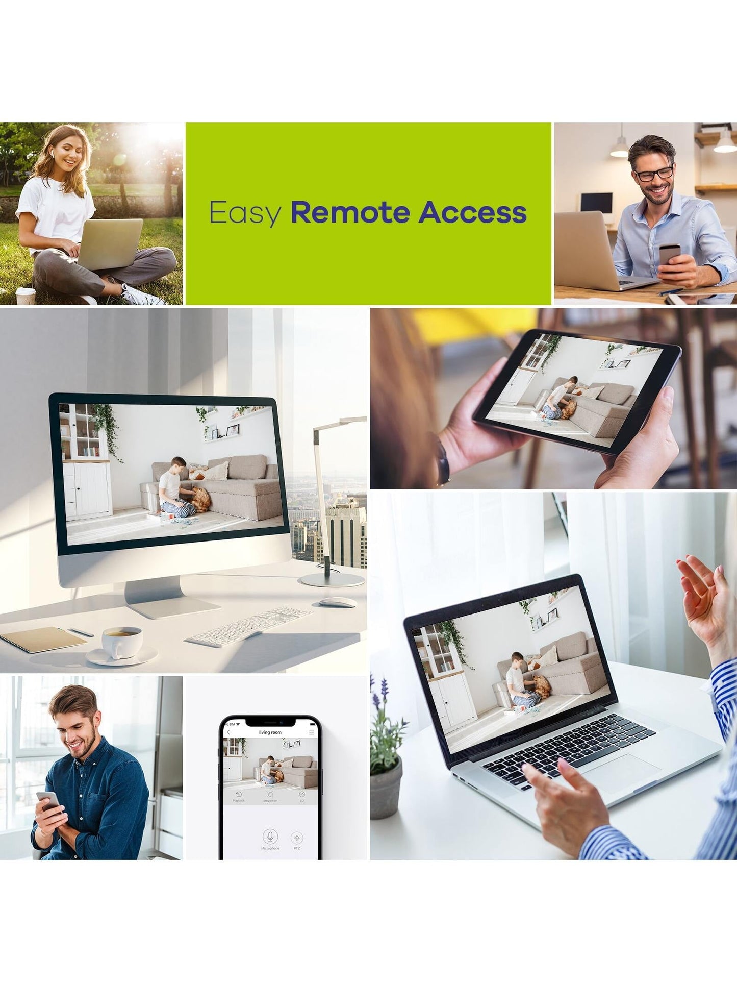 5MP-N 8CH HD DVR Home Security Camera System 8Pcs 2MP Warm Light Cameras Surveillance CCTV Kit,Ip66 Weatherproof for Indoor and Outdoor Use, 100Ft Clear Full Color Night Vision,No Hard Drive