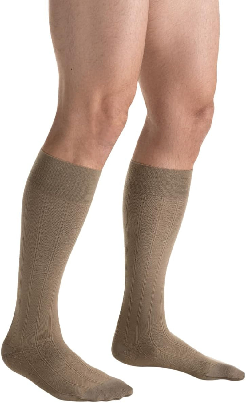 Formen Casual 15-20 Mmhg Knee High Compression Socks, Black, Small