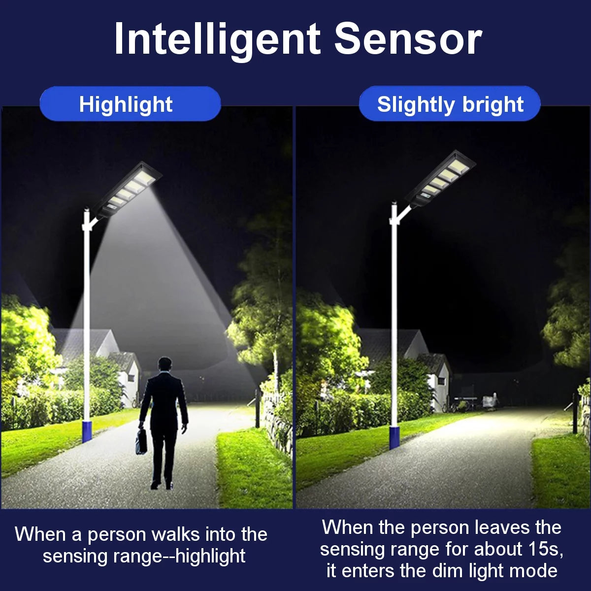 2500W Solar Street Lights Outdoor, 560LED 10000 Lumens Motion Sensor Solar Security Flood Lights, IP67 Waterproof 6500K Solar Wall Light with Remote Control for Yard, Garden, Parking Lot