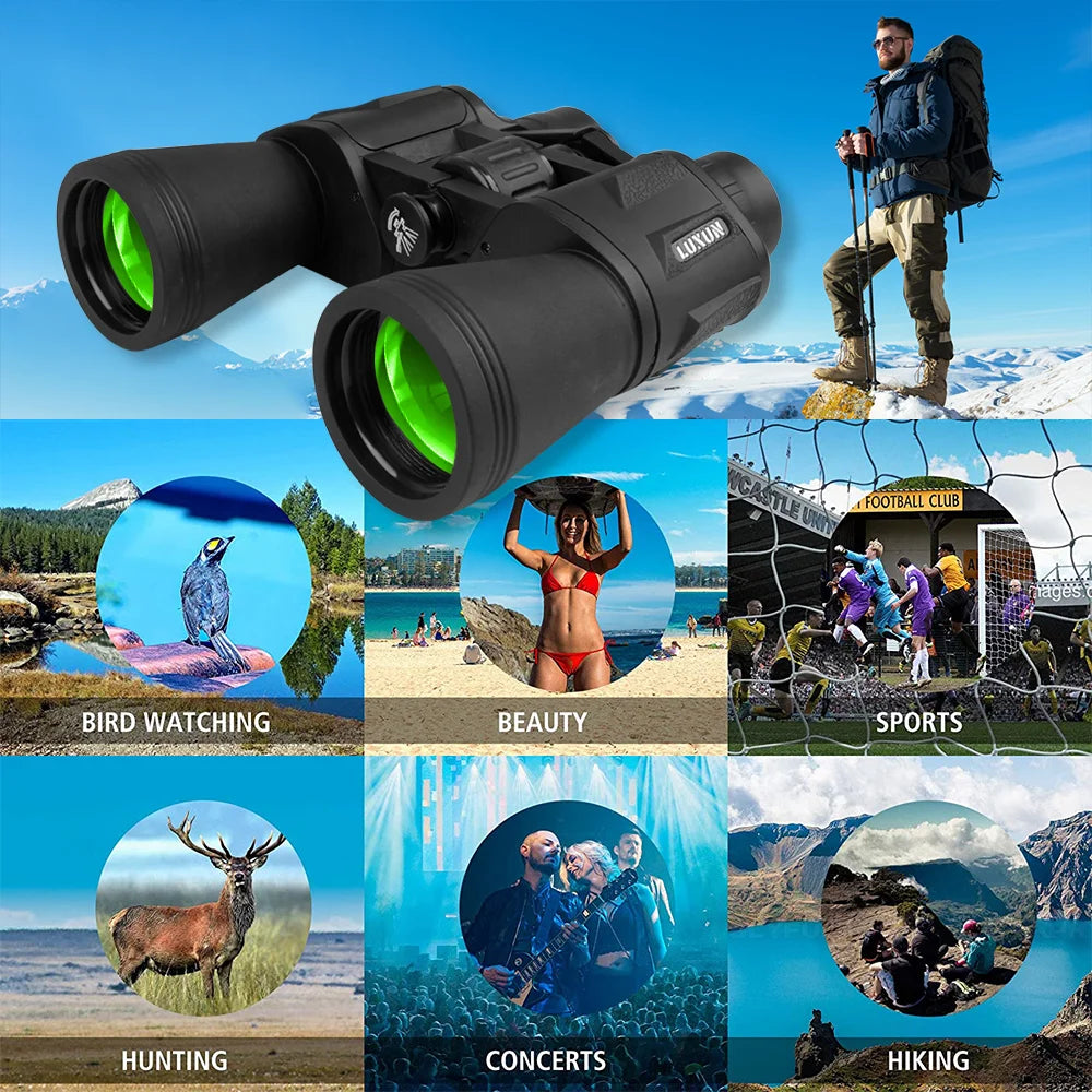 20X50 Binoculars for Kids Adults with Clear Low Light Vision Waterproof for Bird Watching Hunting Sightseeing
