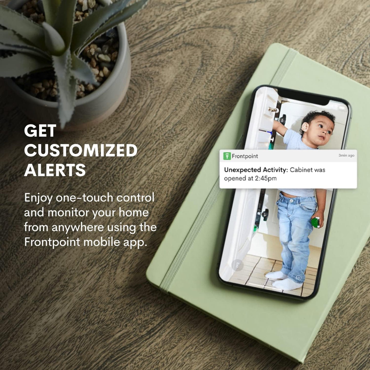 Home Security System | Safehouse Package - 6 Piece Security Kit Includes Doorbell Camera | 24/7 Professional Monitoring | Compatible with Alexa & Siri