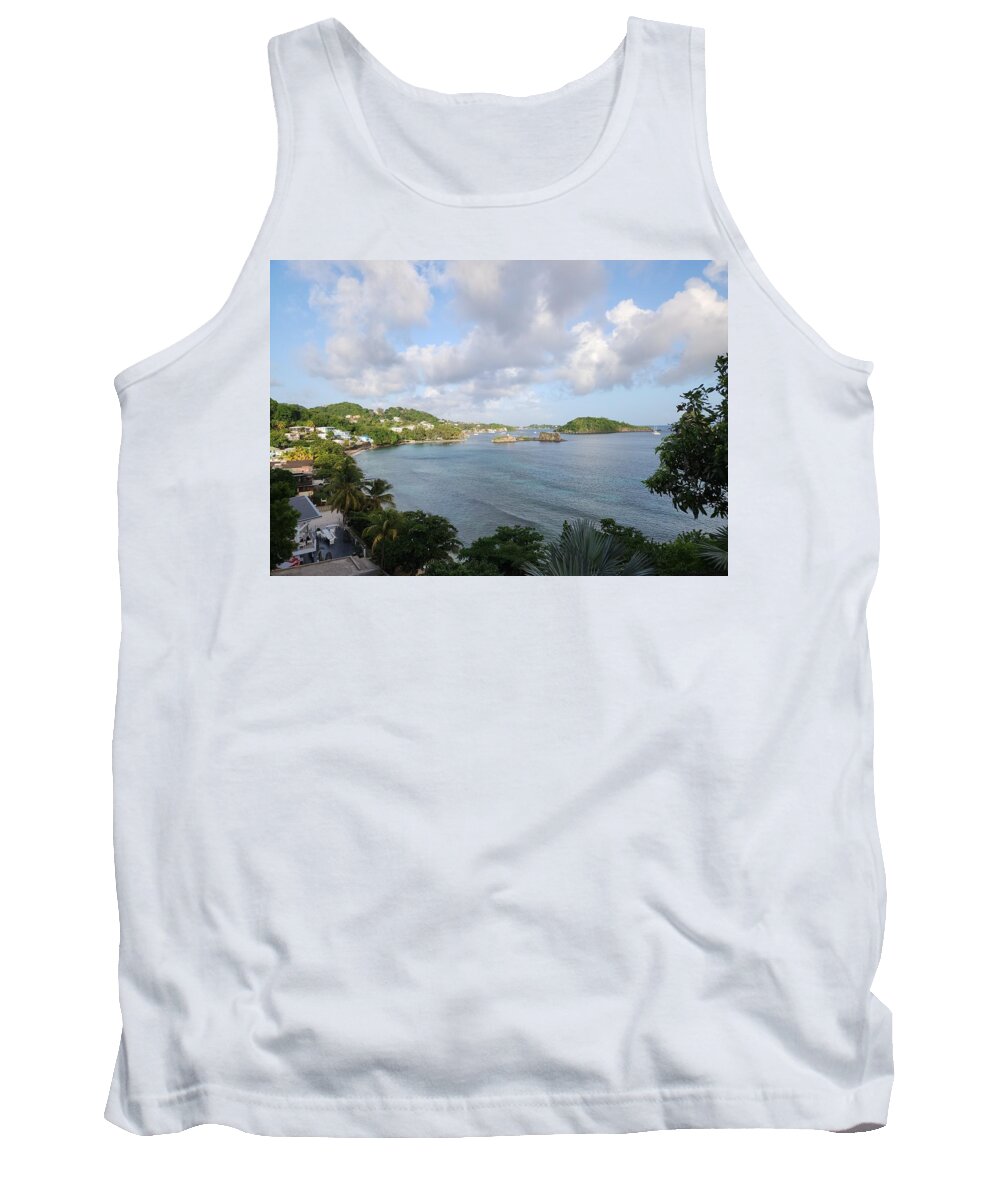 Coastal View with Palm Trees - Tank Top