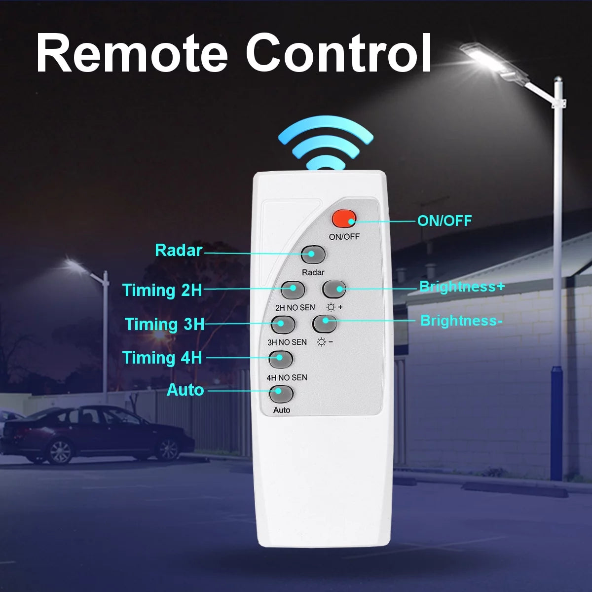 2500W Solar Street Lights Outdoor, 560LED 10000 Lumens Motion Sensor Solar Security Flood Lights, IP67 Waterproof 6500K Solar Wall Light with Remote Control for Yard, Garden, Parking Lot