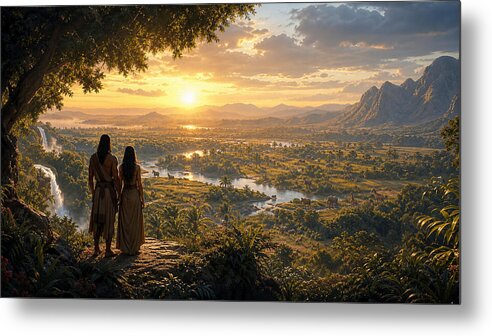 Eden at Dawn Genesis Collection - Metal Print