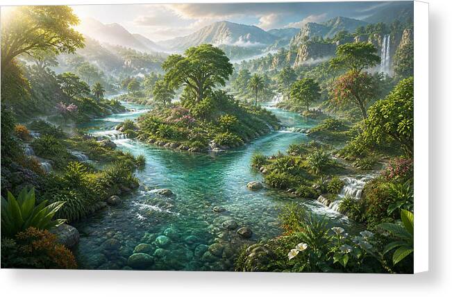 The Rivers of Eden Genesis Collection - Canvas Print