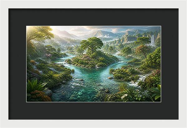 The Rivers of Eden Genesis Collection - Framed Print