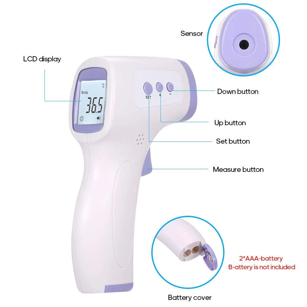 Digital Non-Contact Infrared Forehead Thermometer Household Body Temperature Meter Home
