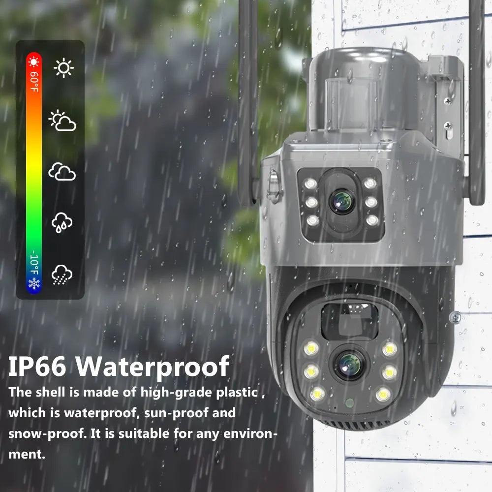 4K PTZ Solar Power Battery Charged Wifi PTZ IP Cameras Kit 8MP 10CH Wireless NVR Kit Auto Tracking CCTV Security Cam System