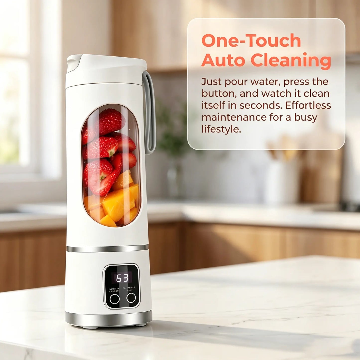 Portable Blender - in use