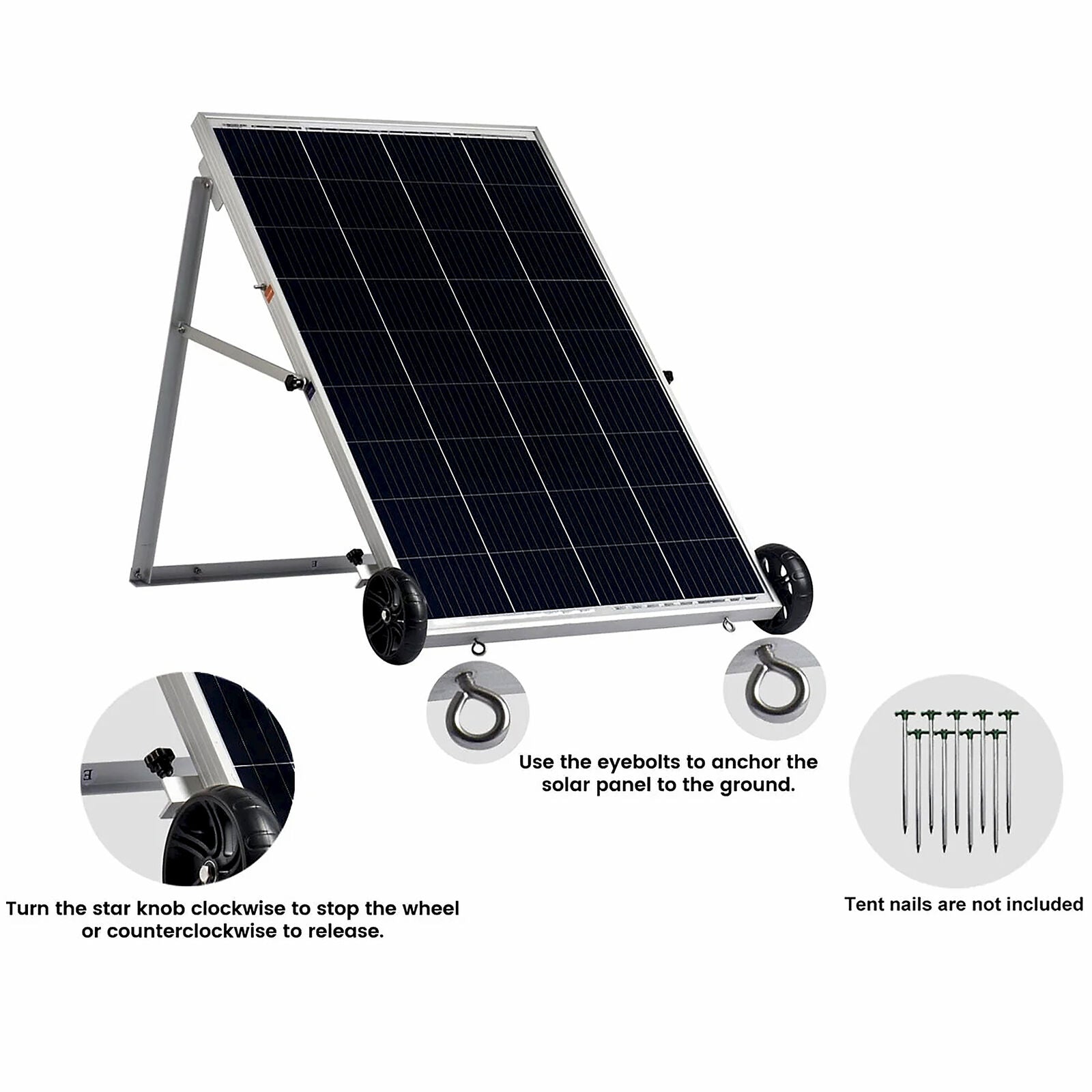 Nature'S Generator 1800 Watt Portable Inverter Generator with Solar Power Panel