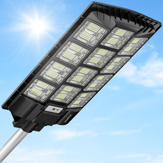 1800W Solar Street Lights Outdoor Waterproof, LED Street Light Solar Powered,120