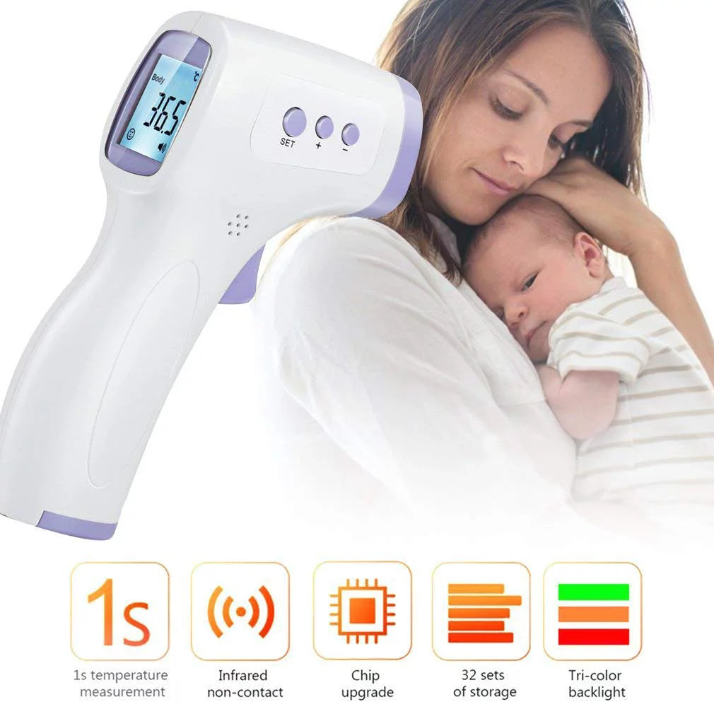 Digital Non-Contact Infrared Forehead Thermometer Household Body Temperature Meter Home