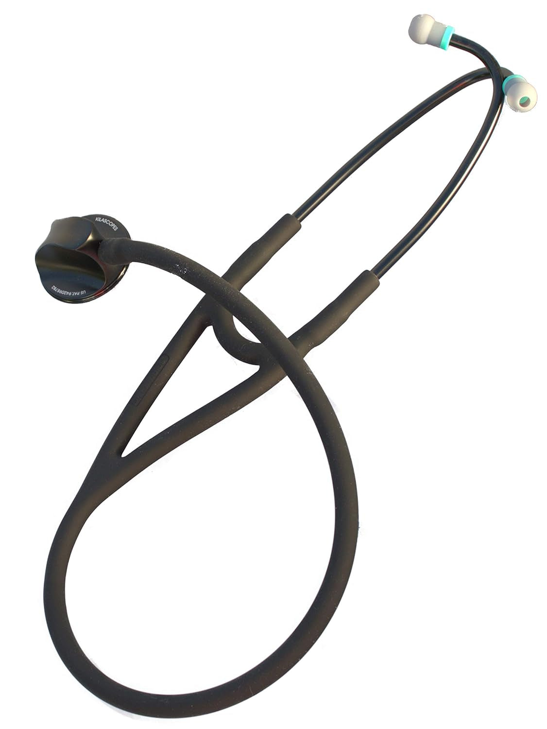Specialist Stethoscope - Professional Single Head Cardiology & Diagnostic Stethoscope for Doctors and Nurses - with Accessories, K970 Black/Black