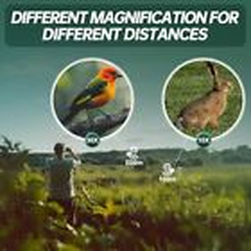 10-30X25 Compact Binoculars for Adults Kids - High Powered for Bird Watching