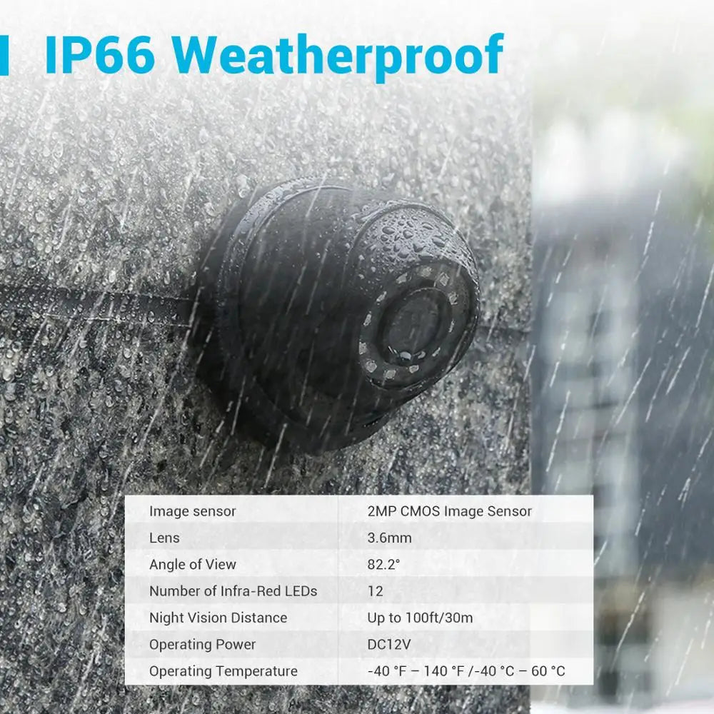 8CH H.265+ 5MP Lite CCTV System DVR 4Pcs 2.0MP IR Night Vision Security Dome Cameras 1080P Video Surveillance Kit