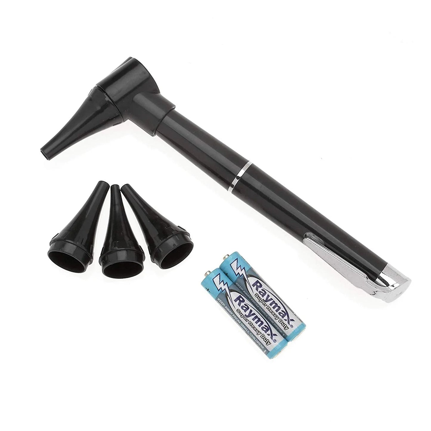 Complete Diagnostic Blood Pressure, Stethoscope, Otoscope Kit W/Tuning Fork, Neurological Reflex Hammer, EMT Shears || Nurse Starter Kit with Travel Pouch + Accessories (Tactical Black)