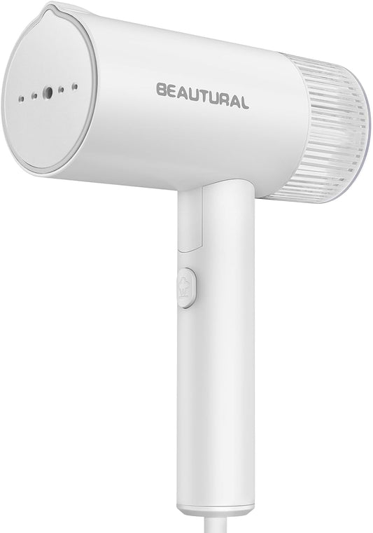 Steamer for Clothes, Portable Garment Wrinkle Remover, Fast 30S Heat-Up, Foldable and Handheld, 120V Only (Not for 220V Europe), White