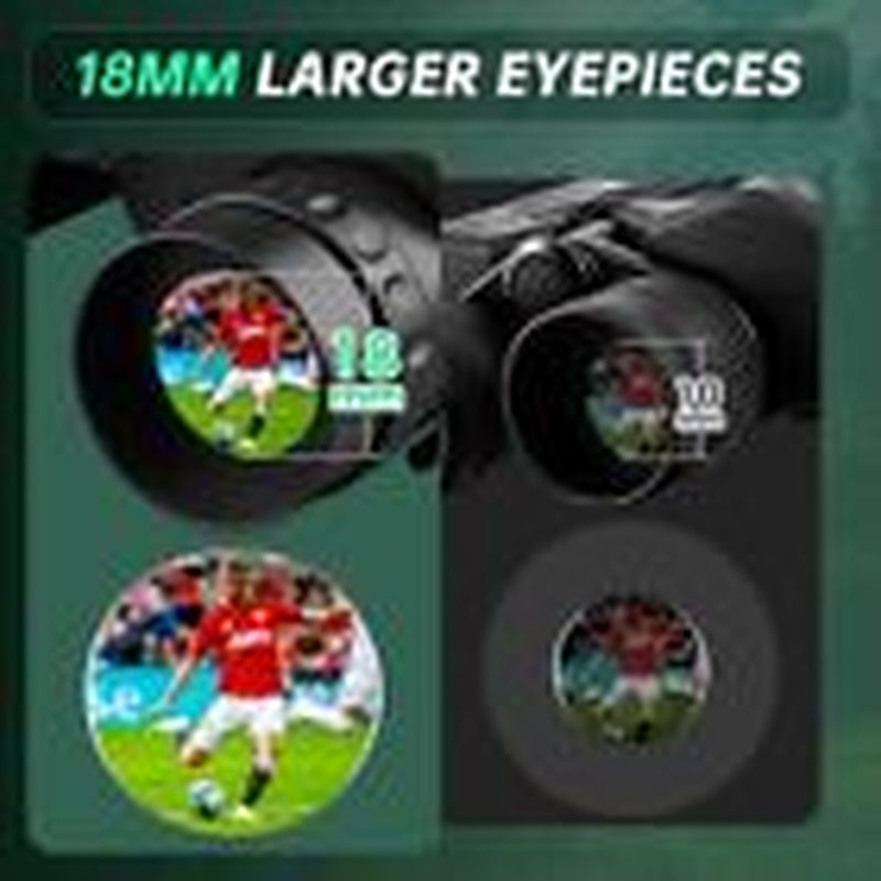 10-30X25 Compact Binoculars for Adults Kids - High Powered for Bird Watching