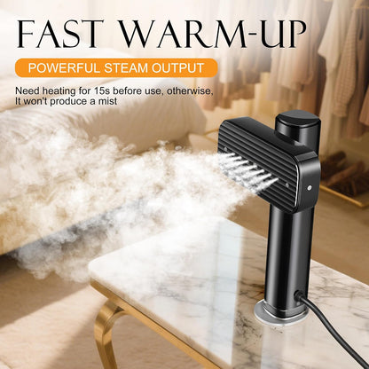 G5 Steam 2-In-1 Professional Handheld Steamer for Clothes,Iron for Clothes, Just 1Lbs Lightly, 10 Minutes of Continuous Steam 1200W Light Steam Iron for Travel and Home (Black)