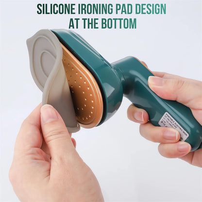 Portable Steam Iron - 2023 New Travel Mini Steam Iron, Portable Micro Small Iron Dry & Wet Ironing Machine, Steamer for Clothes Size, Foldable Handheld Iron and All in One (Green)