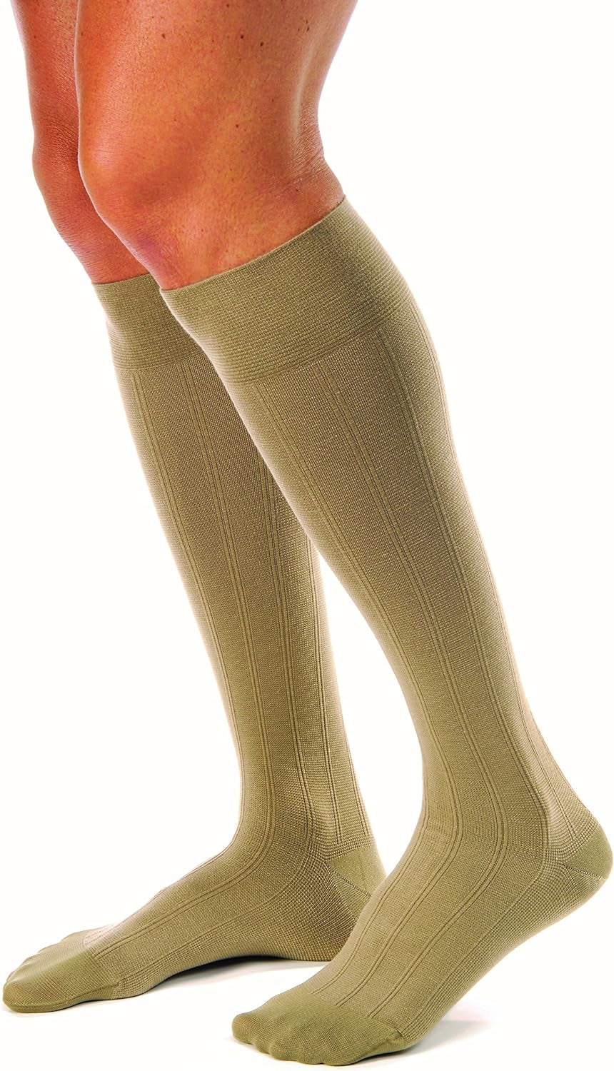 Formen Casual 15-20 Mmhg Knee High Compression Socks, Black, Small