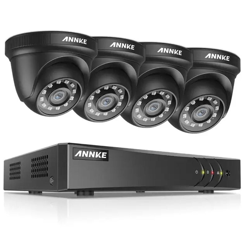 8CH H.265+ 5MP Lite CCTV System DVR 4Pcs 2.0MP IR Night Vision Security Dome Cameras 1080P Video Surveillance Kit