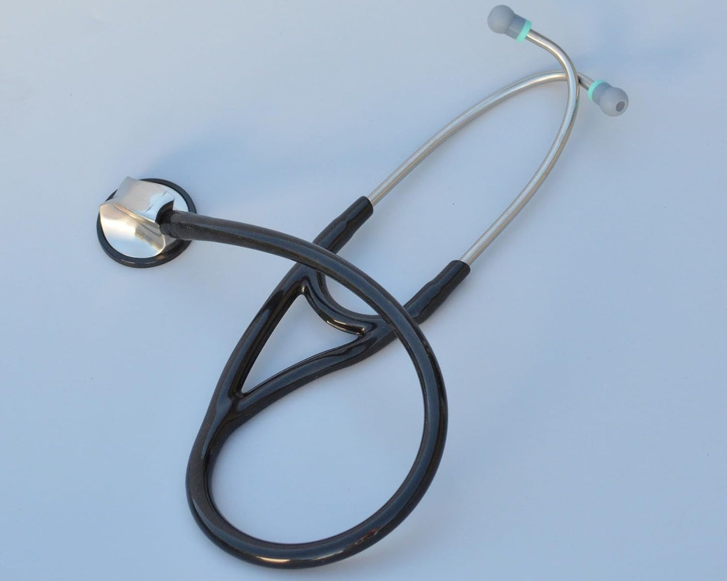 Specialist Stethoscope - Professional Single Head Cardiology & Diagnostic Stethoscope for Doctors and Nurses - with Accessories, K970 Black/Black