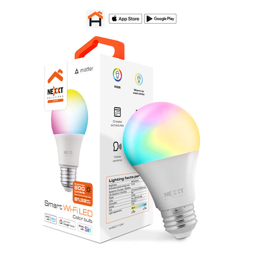 Nexxt Smart Wi-Fi LED Color Bulb 4-Pack NHB-C110M