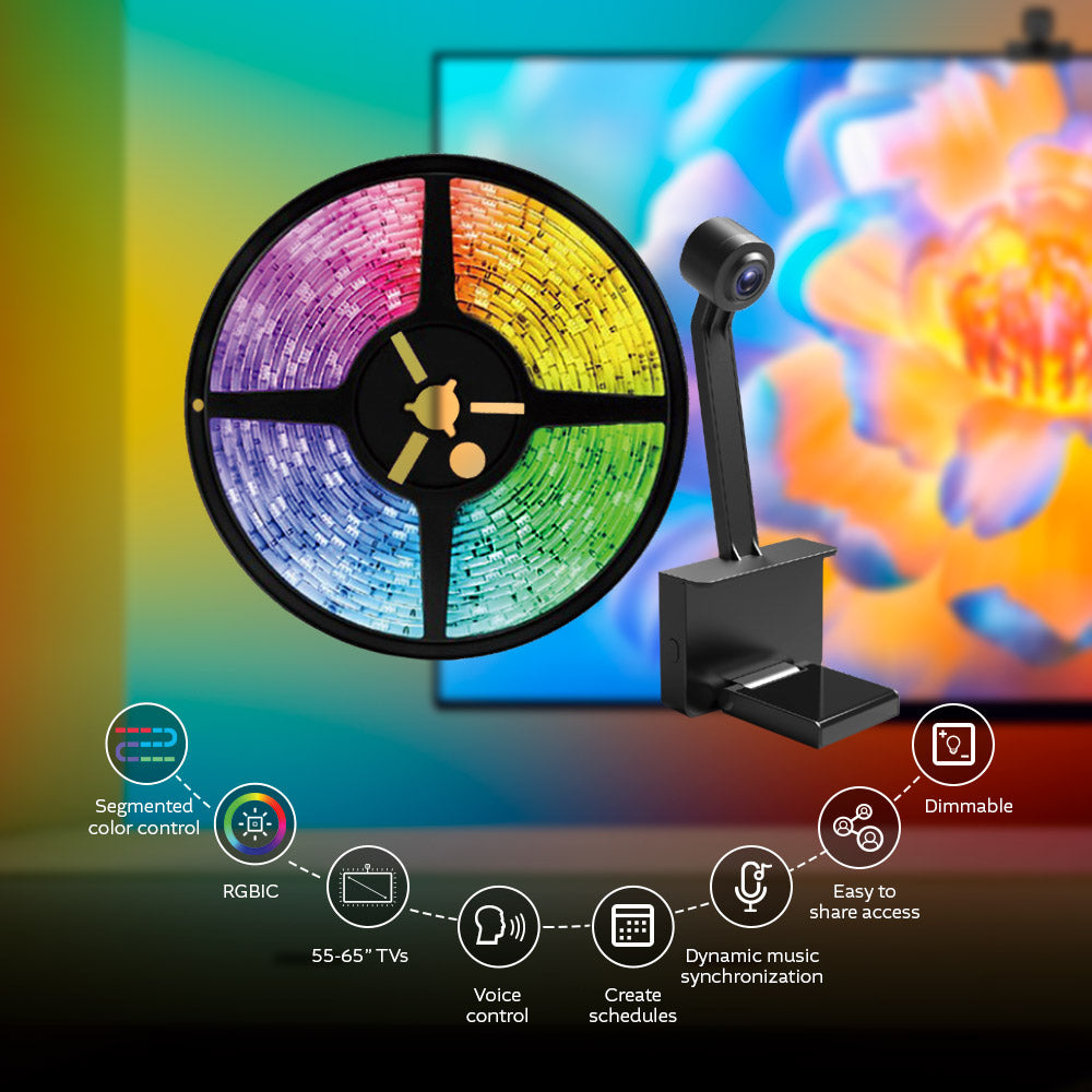 Nexxt Smart Wi-Fi LED TV Backlight lifestyle