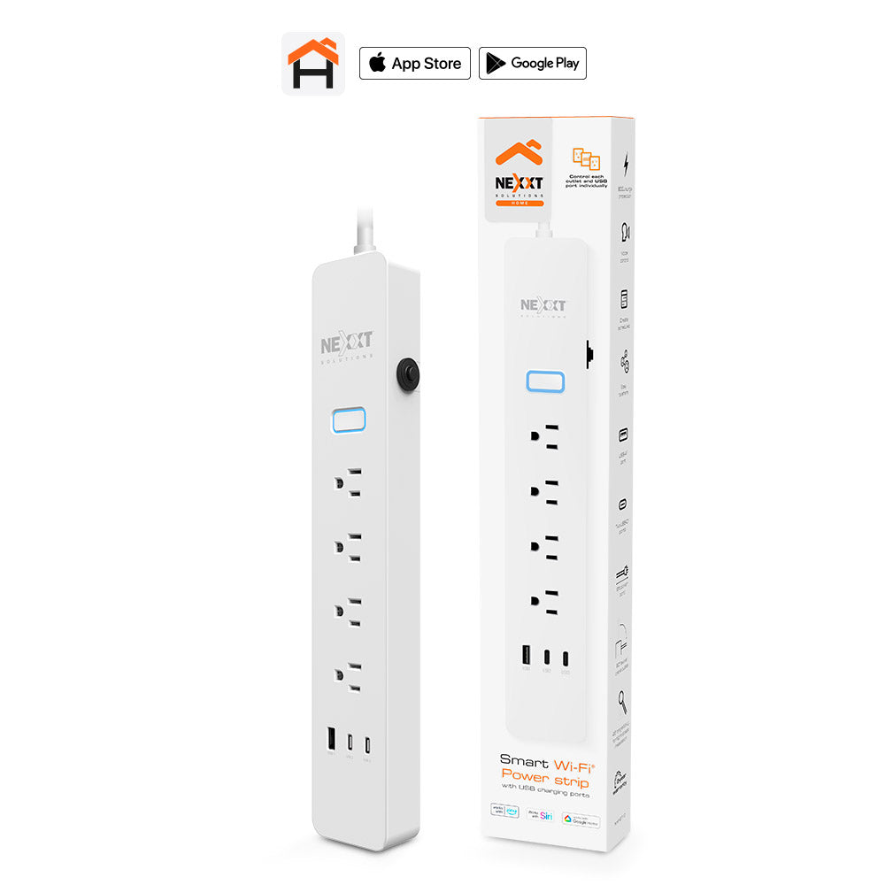 Nexxt Smart Wi-Fi Surge Protector Power Strip NHP-E710