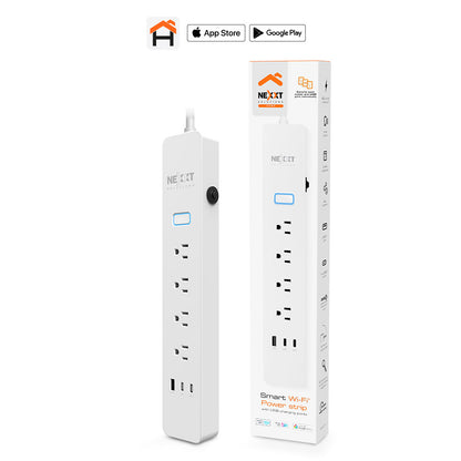 Nexxt Smart Wi-Fi Surge Protector Power Strip NHP-E710