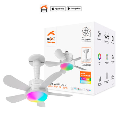 Nexxt Smart Wi-Fi 2-in-1 Socket Fan NHA-F100