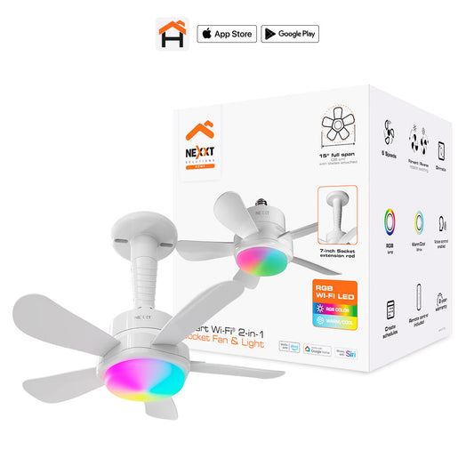 Nexxt Smart Wi-Fi 2-in-1 Socket Fan NHA-F100