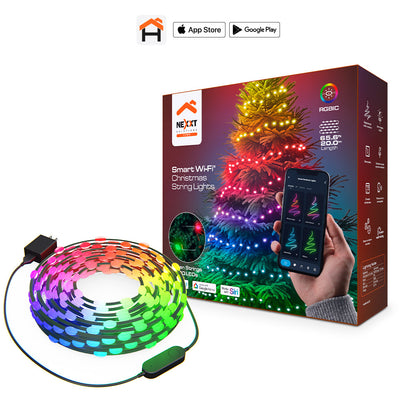 Nexxt Smart Wi-Fi Christmas String Lights NHB-XL20