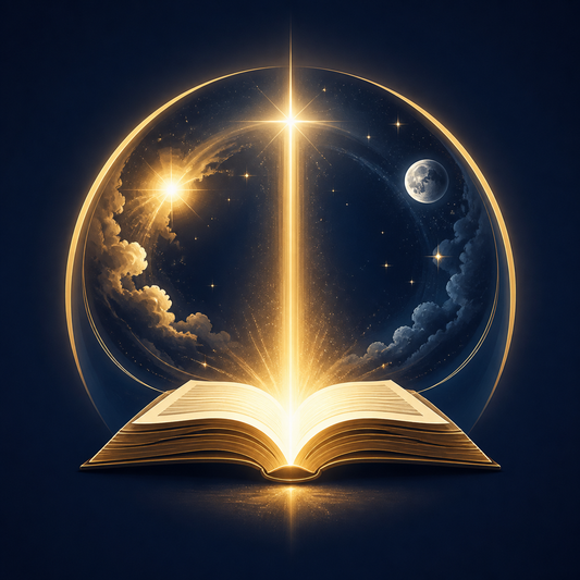 From Genesis to Revelation - Illuminated Emblem Digital Art