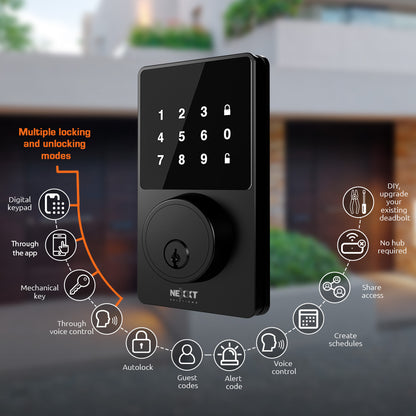 Nexxt NHS-D100 black smart lock keypad detail