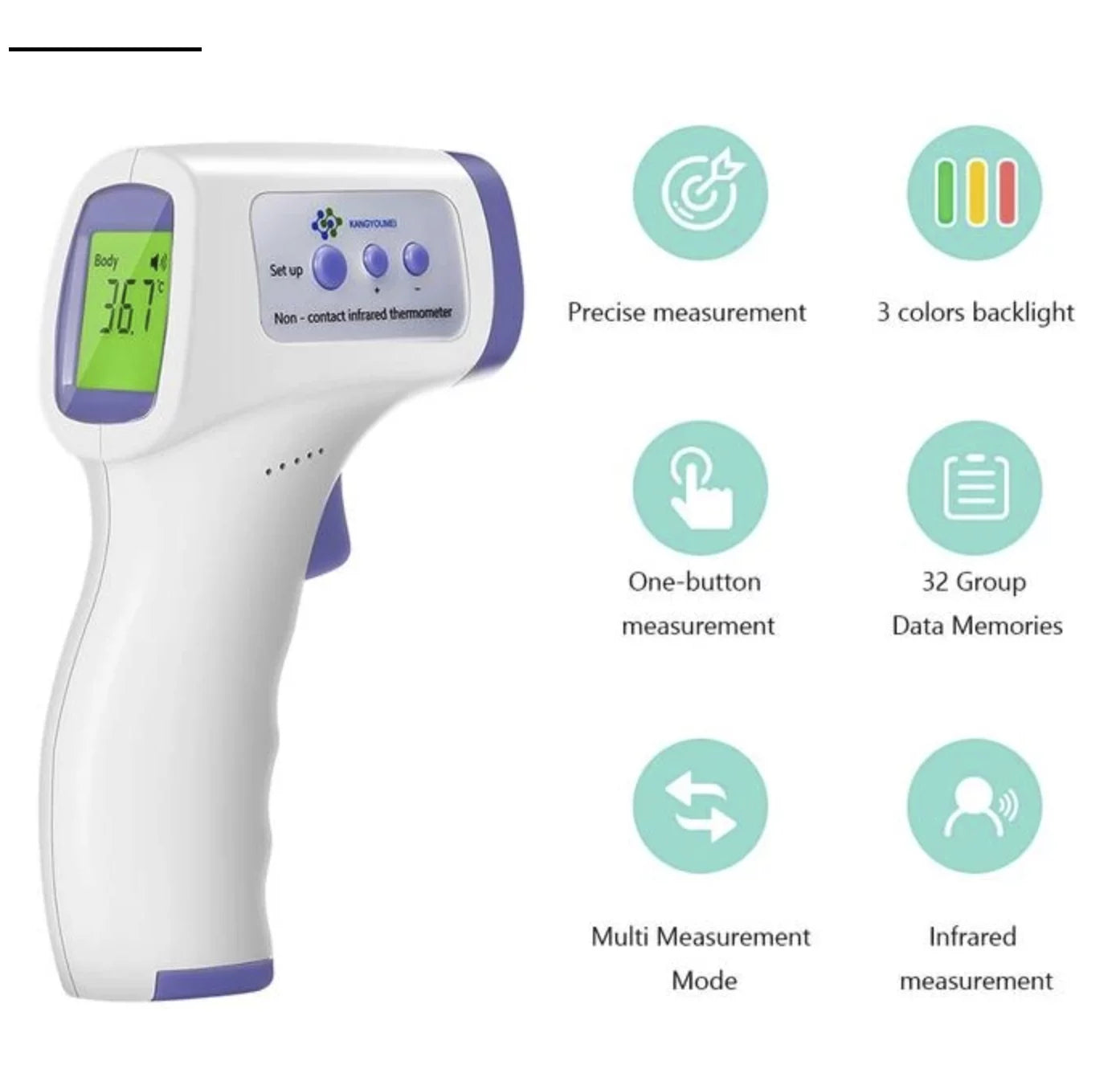 Digital Non-Contact Infrared Forehead Thermometer Household Body Temperature Meter Home