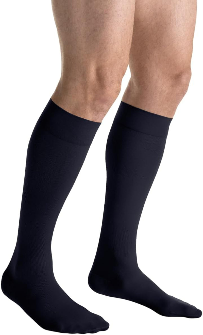 Formen Casual 15-20 Mmhg Knee High Compression Socks, Black, Small