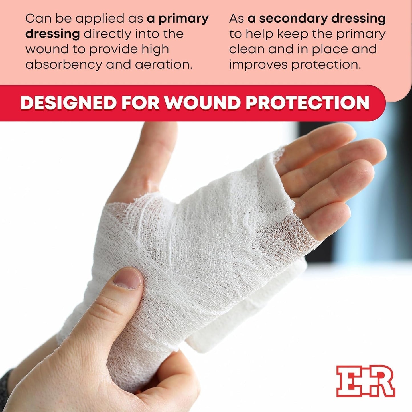 Sterile Krinkle Kerlix Type 4 1/2" X 4.1 Yds, Latex Free, 6 PLY, Gauze Bandage Roll - 12 Count