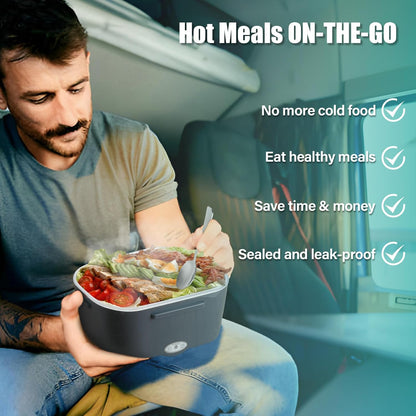 Electric Lunch Box Food Heater for Adult, 1.5L Large Capacity Heating Bento Box, Portable Food Warmer Lunch Box for Office,Car & Truck