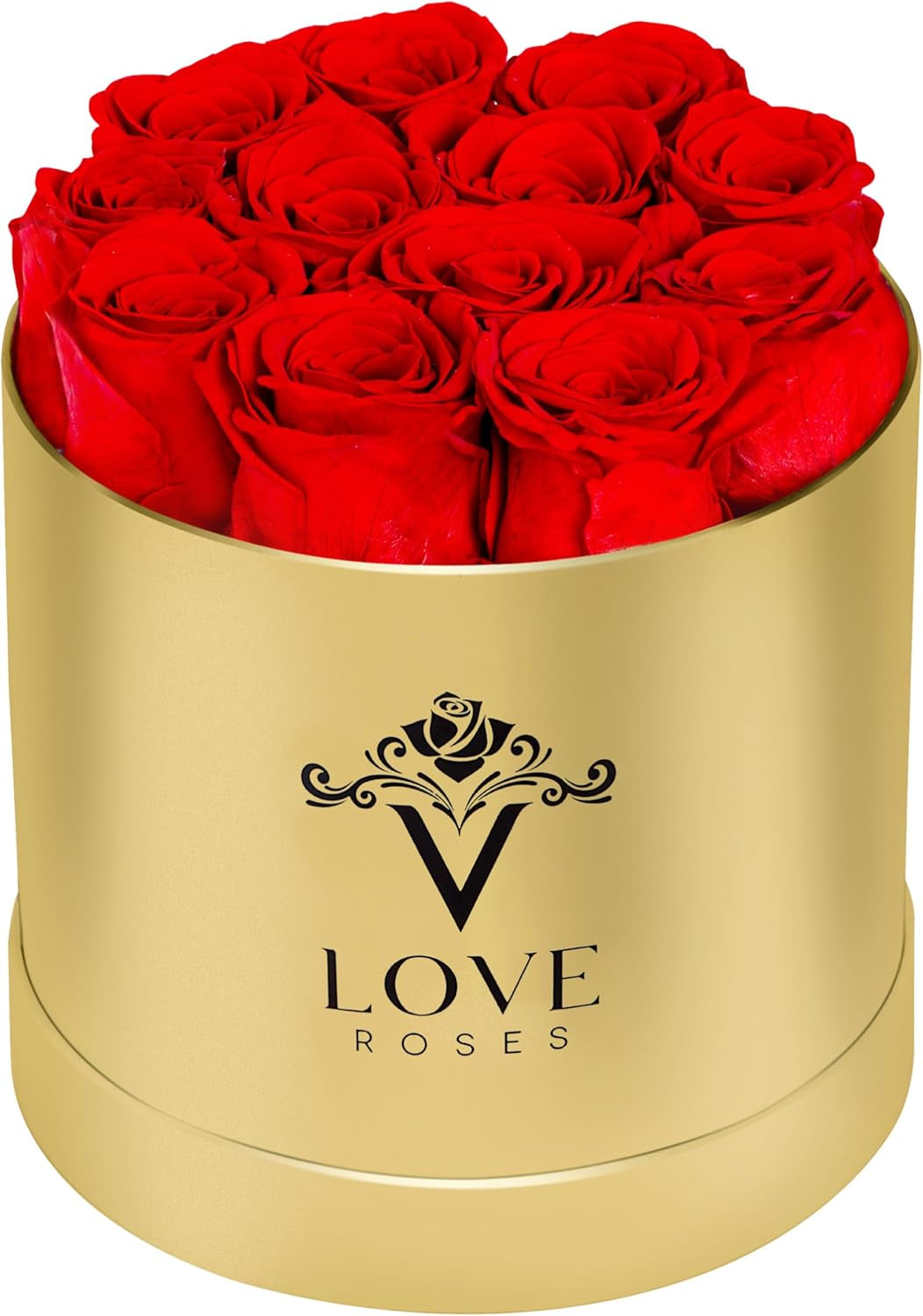 ® Forever Roses in a Box | Real Roses Forever Flowers Box | Naturally Preserved Flowers | Preserved Rose Box | Eternal Rose That Last a Year | Rosas Eternas | Valentines Day Gift for Wife (Pink)