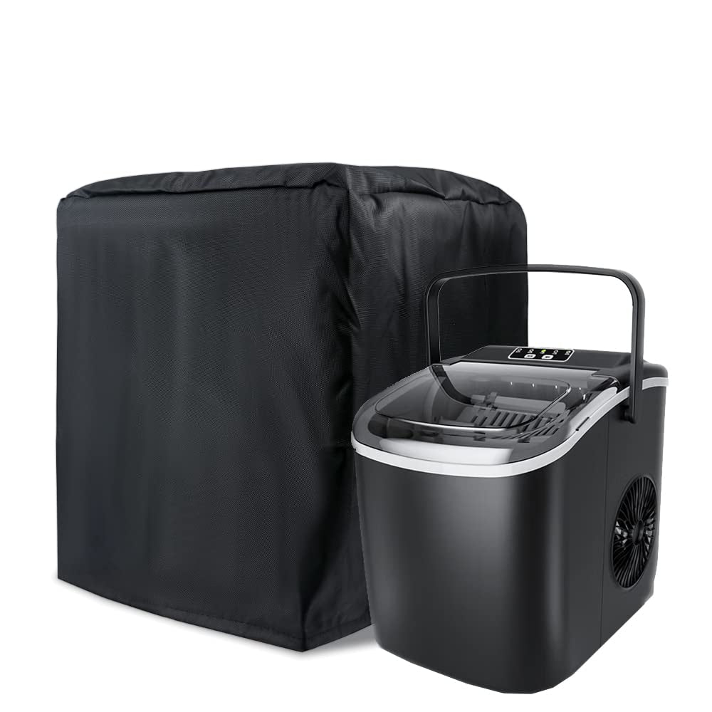 Ice Maker Cover 420D Countertop Ice Machine Maker Cover Nugget Ice Maker Covers Portable Ice Maker Machine Cover Ice Makers Cover Portable Freezer Cover Ice Cube Maker Cover (No Ice Maker