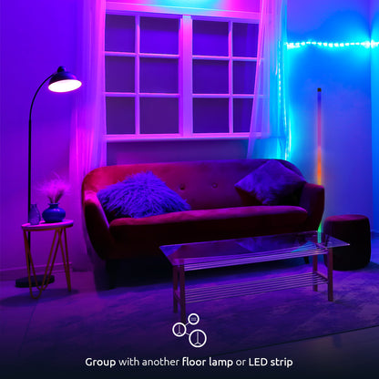 Nexxt Smart Wi-Fi RGBIC LED Floor Lamp detail