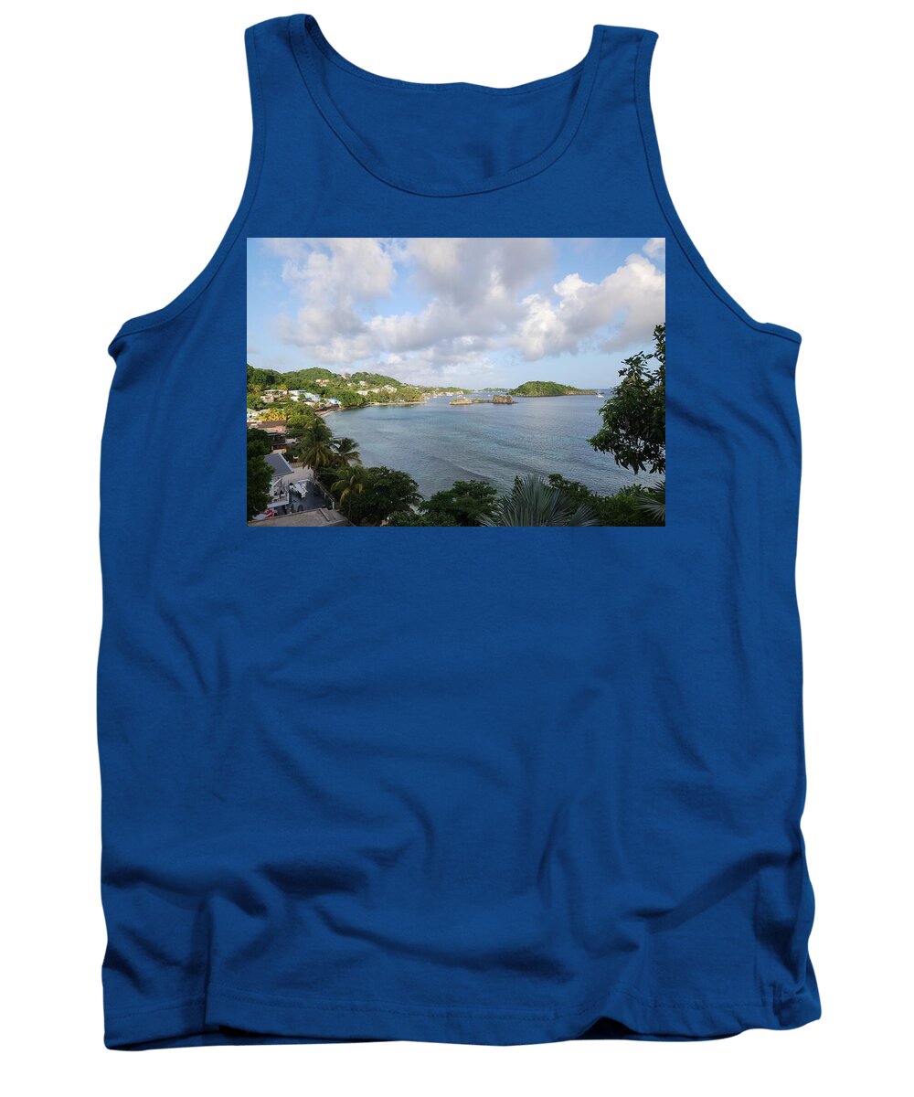 Coastal View with Palm Trees - Tank Top