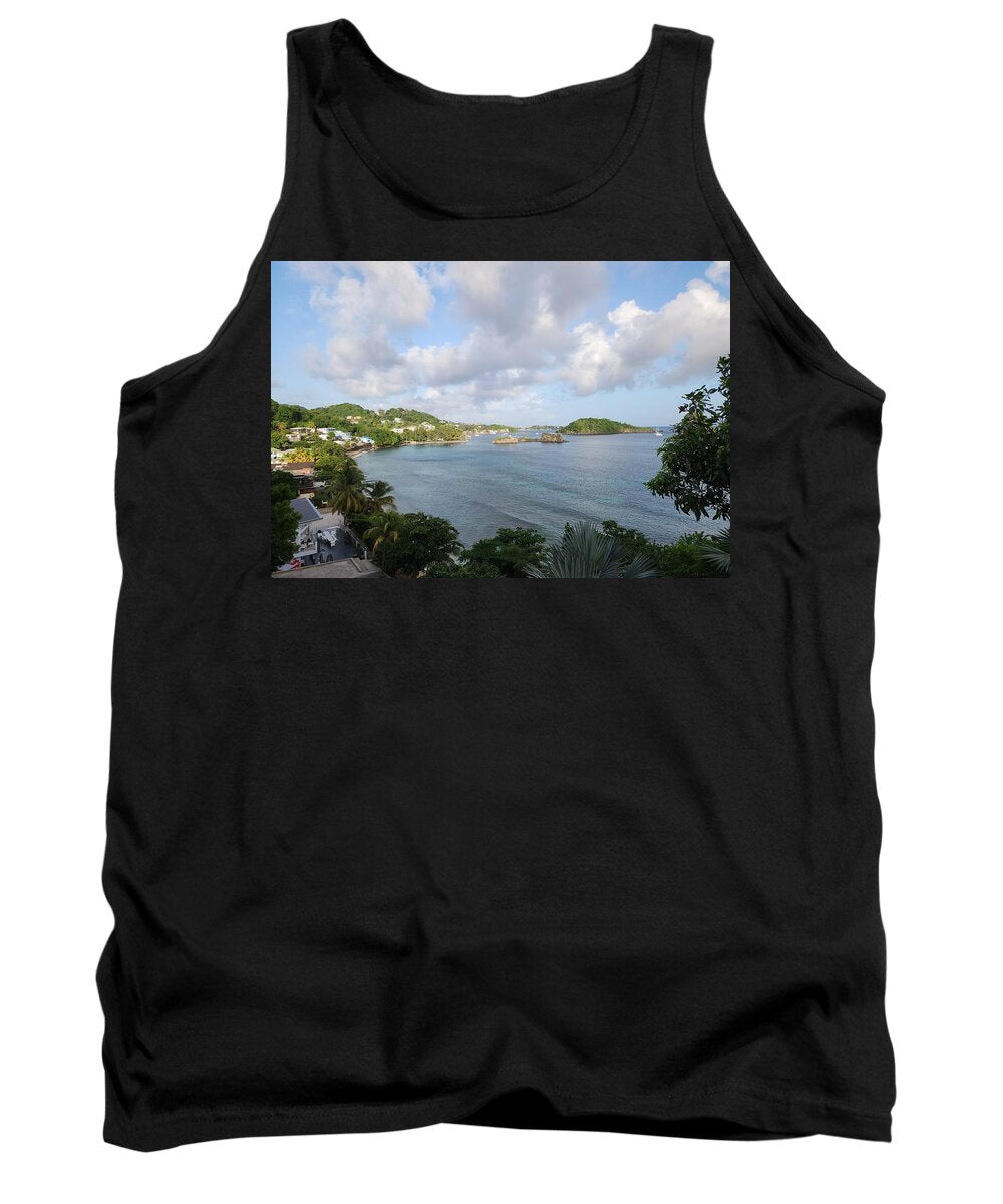 Coastal View with Palm Trees - Tank Top
