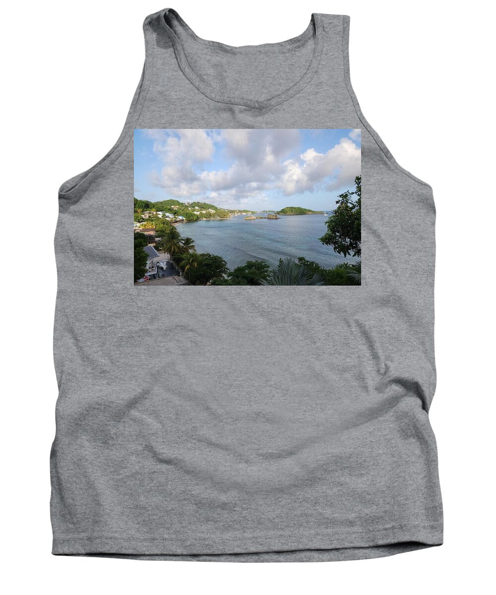Coastal View with Palm Trees - Tank Top