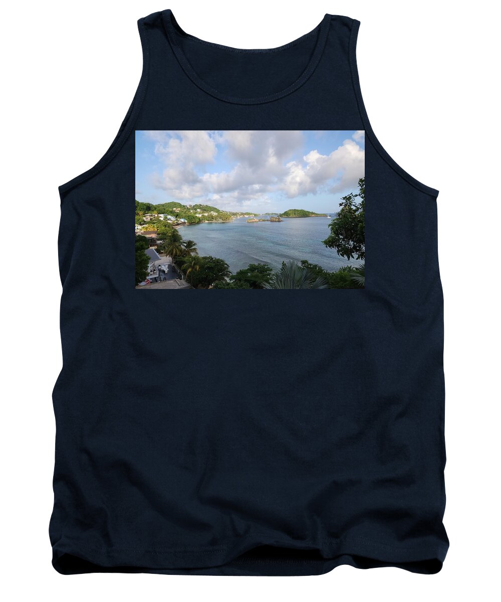 Coastal View with Palm Trees - Tank Top