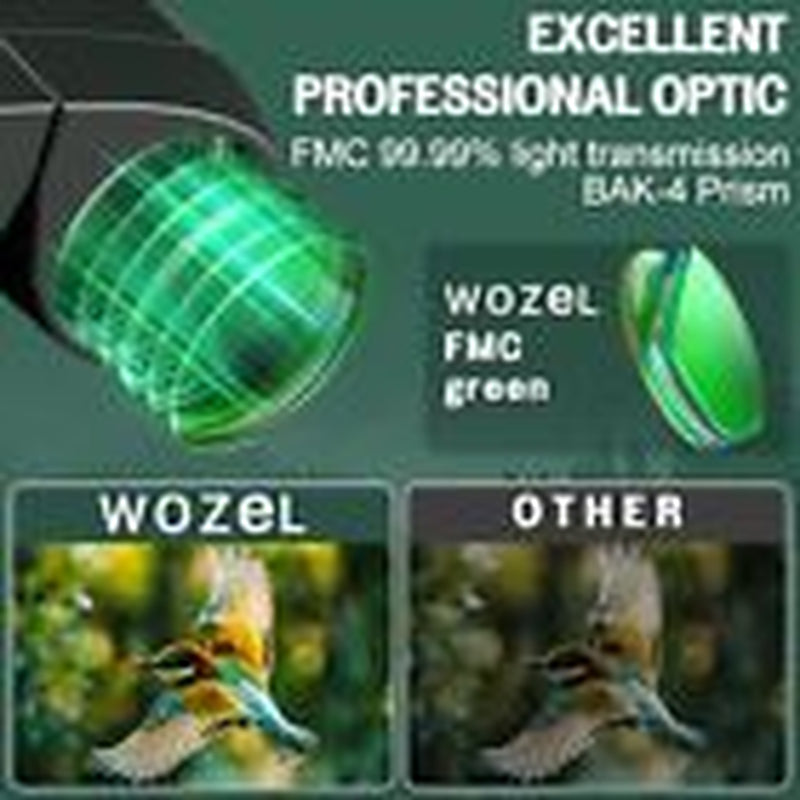 10-30X25 Compact Binoculars for Adults Kids - High Powered for Bird Watching